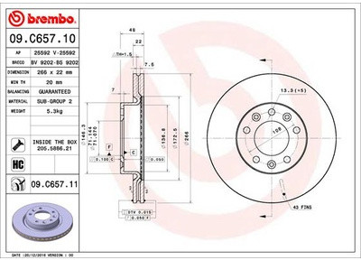 BREMBO 09.C657.11 09.C657.11