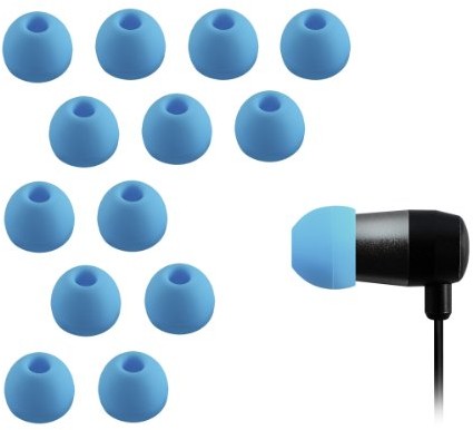 Xcessor xcessor 7 para (komplet z 14 sztuki) silikonowe wkładki douszne Zatyczki do uszu zapewnia in-ear ohrhoere  parent, niebieski CG35657