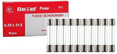 Grene edi-tronic Zestaw 10 bezpieczników 10 A flink 6,3 x 32 mm 13246