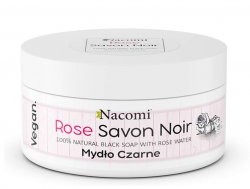 Nacomi czarne mydło Róża 125g
