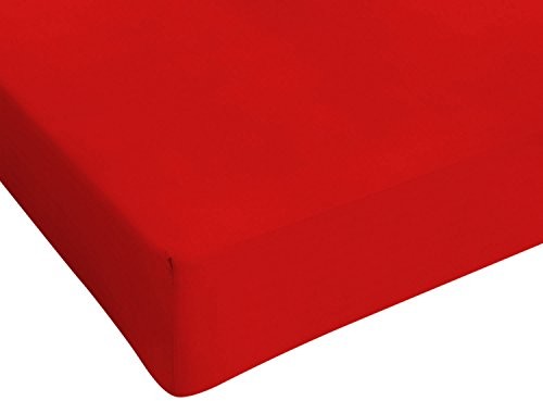 Italian Bed Linen Prześcieradło z gumką ST-MX_rosso-90x200(S1pz)