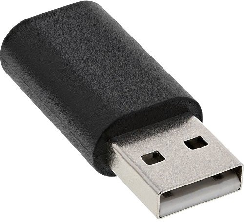 InLine 33302i adapter USB 2.0, Micro-USB wtyczka do gniazda USB typu C Czarny 33302I