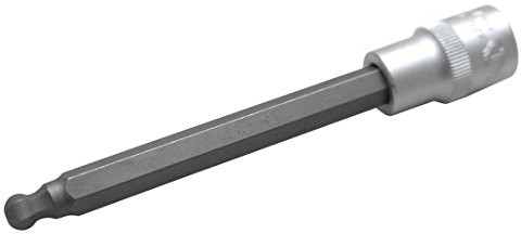 BGS wkładka bit, 8 MM, otwór wewnętrzny sześciokątny z głowicą kulową, 12,5 (1/2), 4258  8