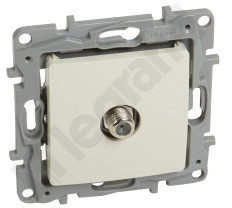 Legrand Gniazdo antenowe TYP F-F końcowe NILOE 2 Krem 764649
