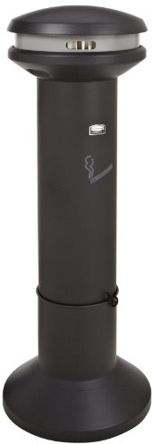 Rubbermaid Commercial Products fg9 W3 400bla infinity pojemnik na ścinki przeznaczony jest do papierosów z dużą pojemność, 25,4 L, średnica 400 MM X H1010 MM FG9W3400BLA