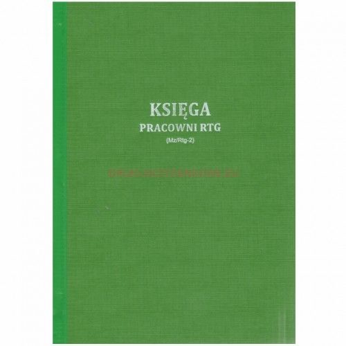 Firma krajewski Księga badań RTG [Mz/Rtg-2] Mz/Rtg-2