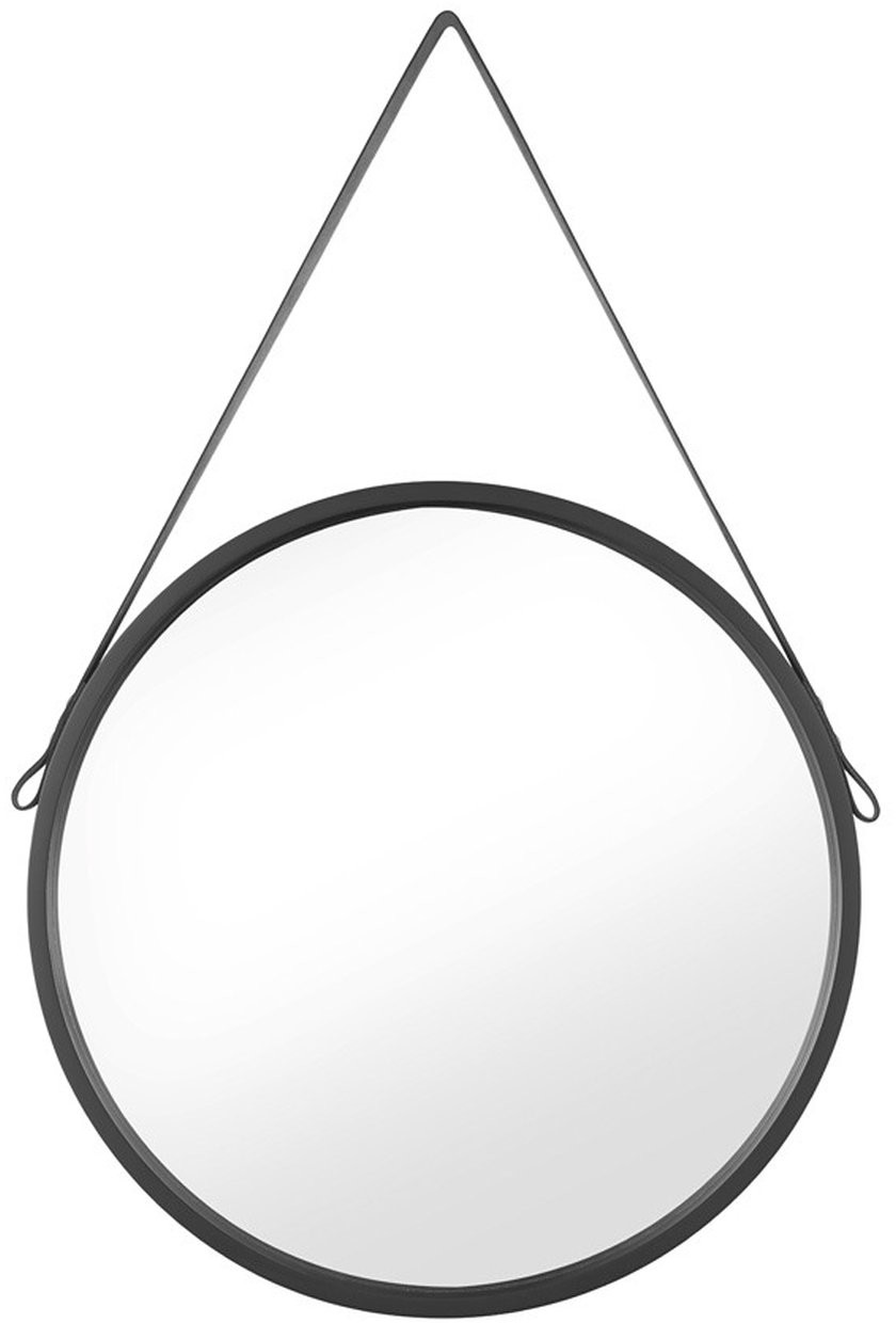 OBI Lustro Round okrągłe czarne 50 x 50 cm