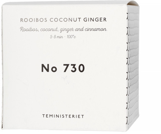 Teministeriet Teministeriet 730 Rooibos Coconut Ginger Herbata Sypana 100g Opakowanie Uzupełniające TM-KB-BOX-730
