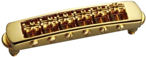Schaller STM BRIDGE - ZŁOTY - NON-REVERSE Podstawka do gitary elektrycznej w stylu Les Paul - 1 sztuka 12080500