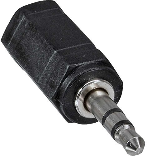 InLine audio adapter wtyczka, gniazdo mini jack 2,5 MM do 3,5 MM, Stereo czarny 99309