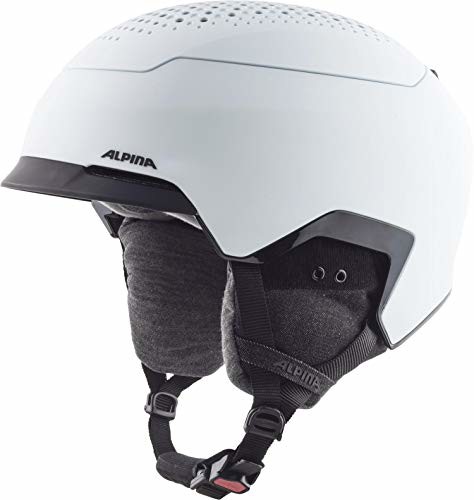 Alpina Unisex - kask narciarski GEMS dla dorosłych, biały matowy, 55-59