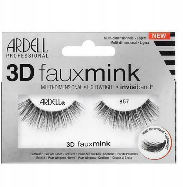 Ardell 3D Faux Mink Lashes Black 857