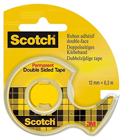 Scotch 665h1263 dwustronna taśma klejąca, 12 MM X 6.3 m, przezroczysty 1 szt. 665H1263