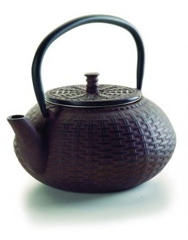 Lacor 68668 dzbanek na herbatę żelaza ogranicznika molzen 0, 8 L, żeliwo, czarna, 27 x 25 x 24 cm 68668