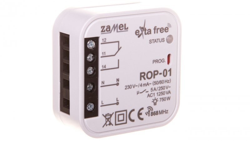 Zamel Radiowy odbiornik dopuszkowy 1-kanałowy ROP-01 EXF10000047 EXF10000047