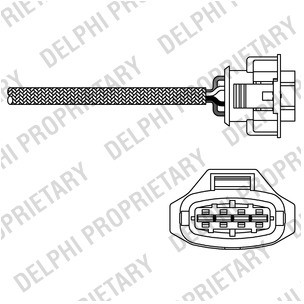 DELPHI Sonda lambda DELPHI ES20282-12B1