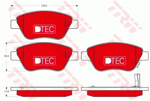 TRW Klocki hamulcowe - komplet GDB1700DTE