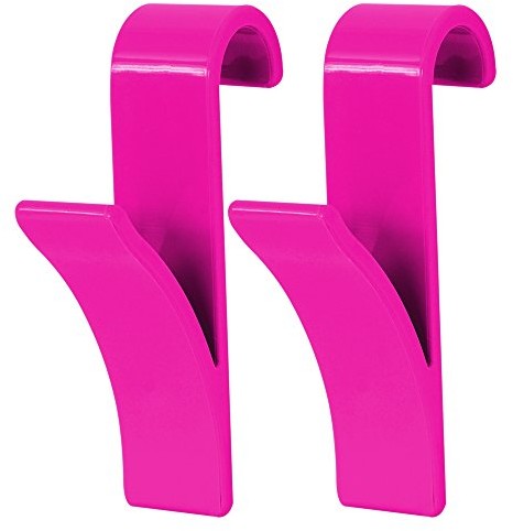 homeXpert MSV 141415 hak do grzejników metalowy fuksja 2-częściowy 6,4 x 9,8 x 2,5 cm 141415