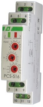 F&F Przekaźnik czasowy 10-funkcyjny PCS-516 DUO 230V AC 24V AC/DC PCS-516DUO