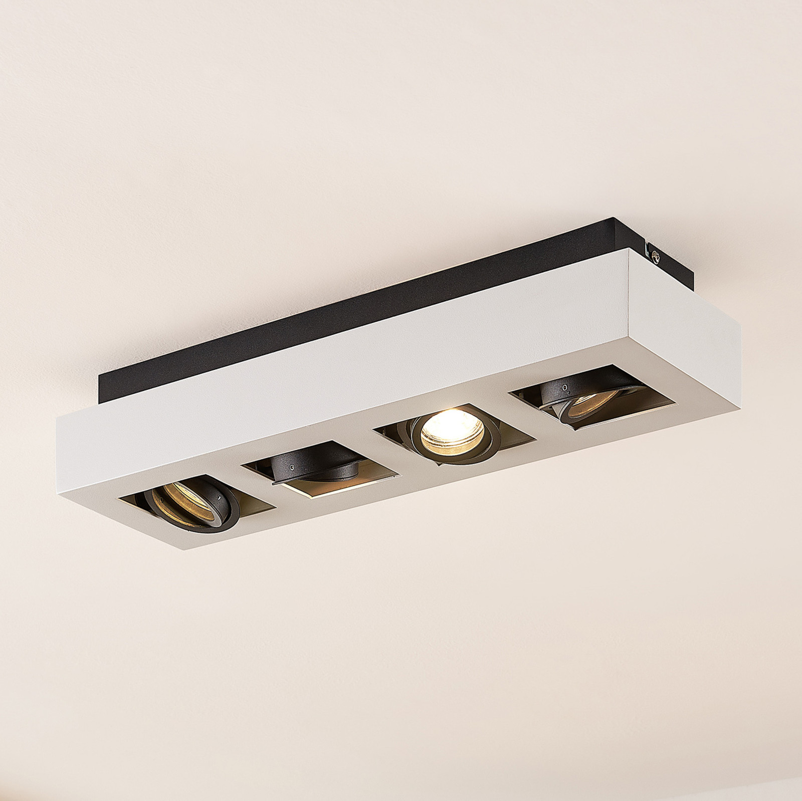 Arcchio Arcchio Vince, lampa sufitowa, 47x14cm biała