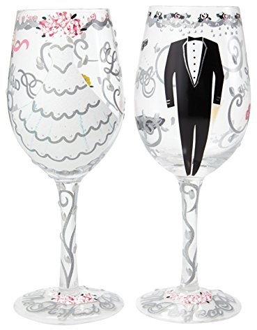 Unbekannt Lolita setw-5522 a Bride i Groom Wedding Gift Set, szkło, wielobarwny, 8.5 x 8.5 x 22.5 cm SETW-5522A