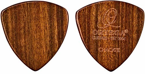 Ortega Guitars ORTEGA Chacate drewniane picks XL  płaskie, 2 sztuki w opakowaniu OGPWXLF-CH2