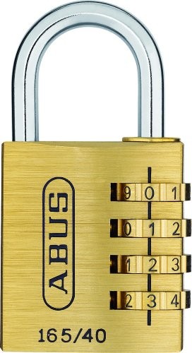 Abus ABUS 20128 zamek szyfrowy, mosiężna kłódka 165/40 3805-20