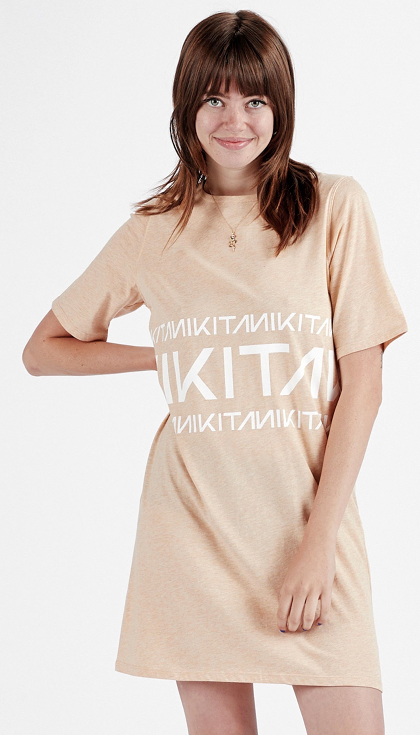 NIKITA sukienka damska NIKITA BRUNNER DRESS Fuzzy Peach