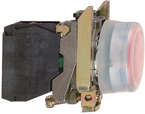 Schneider Electric xb4bp42 Harmony przyciski, ip69 K,  Impulsion, metal, chromowany, kołnierz, mocowanie 10, średnica 22 MM, czerwony XB4BP42