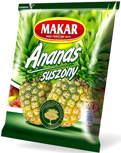 Makar Ananas suszony MIX 200g Tajlandia