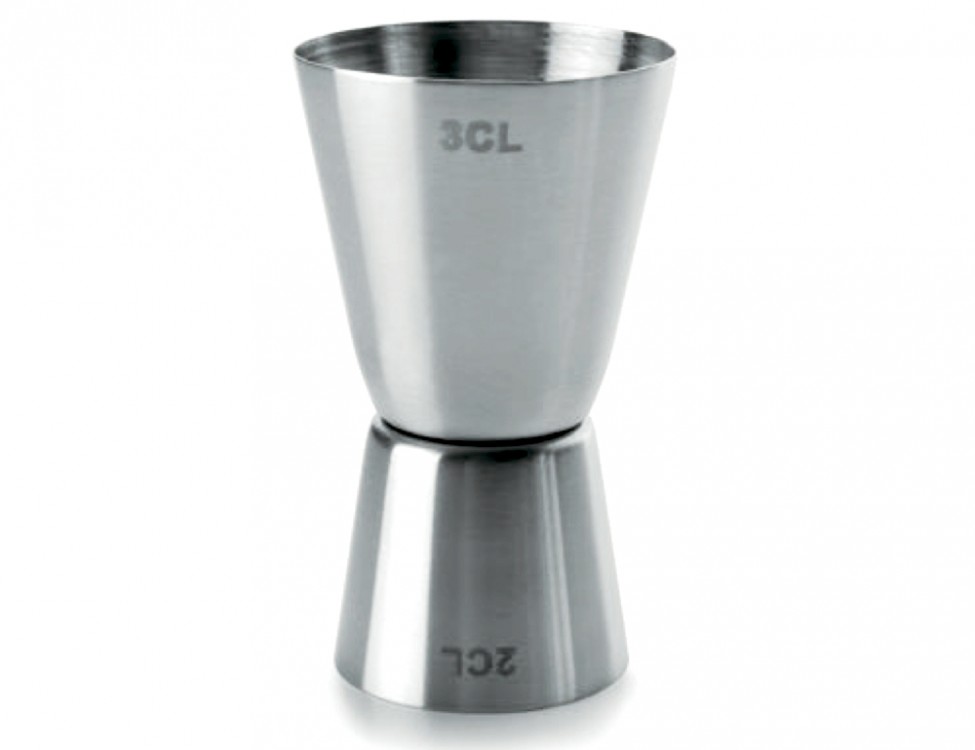 Ibili Miarka barmańska 795100 2 w 1 stal nierdzewna inox