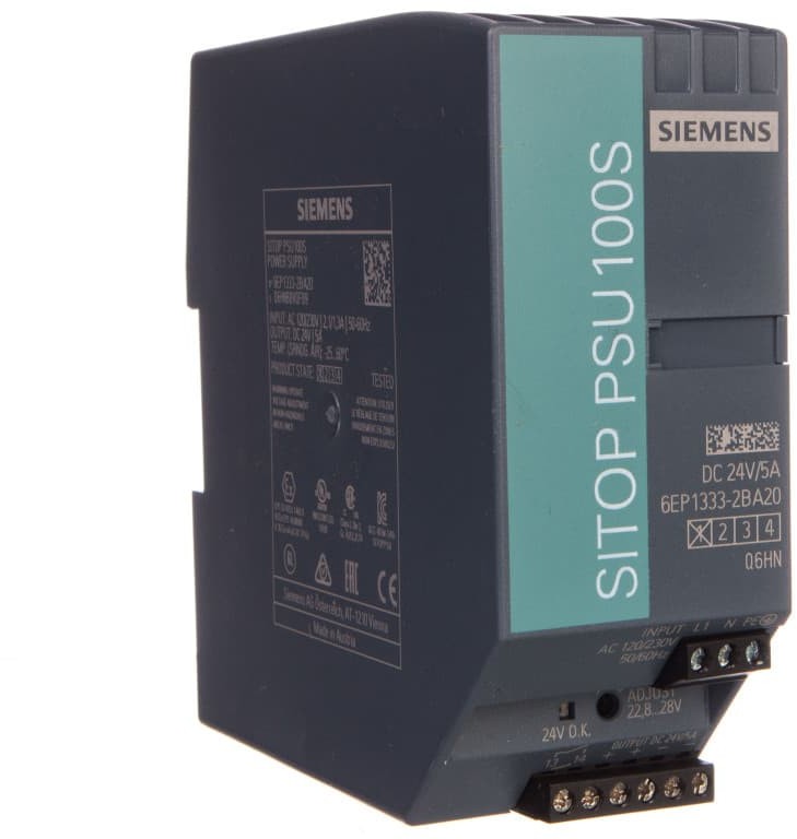 Siemens Zasilacz impulsowy stabilizowany 120/230V AC 24V DC 5A 6EP1333-2BA20 6EP1333-2BA20