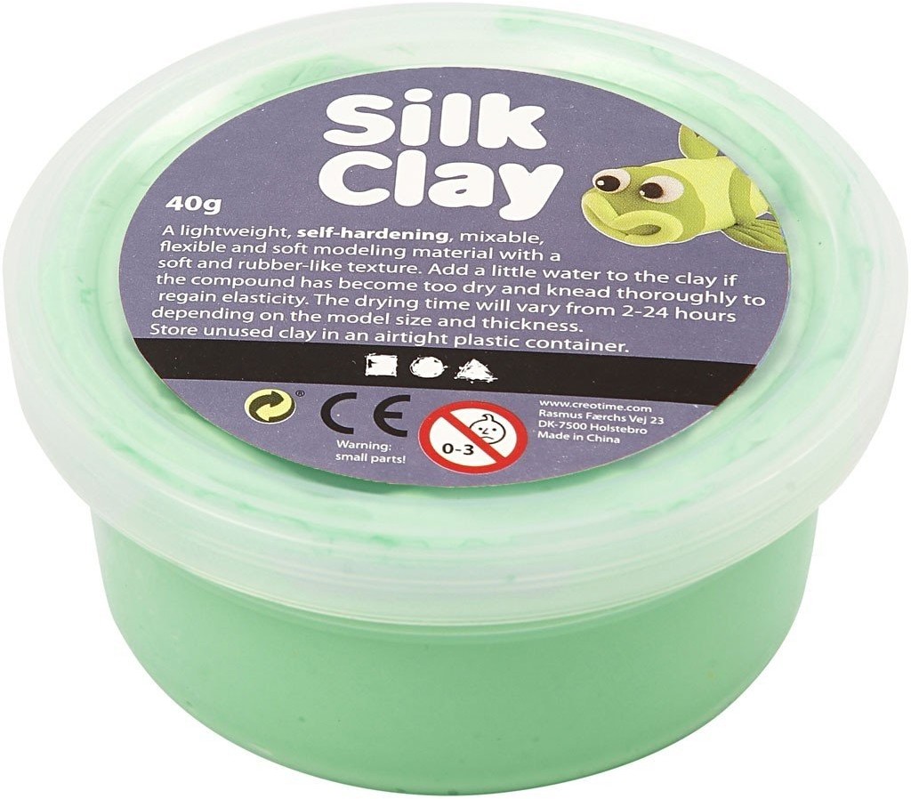 Creativ Company A S Masa Silk Clay, zielona, 40 g