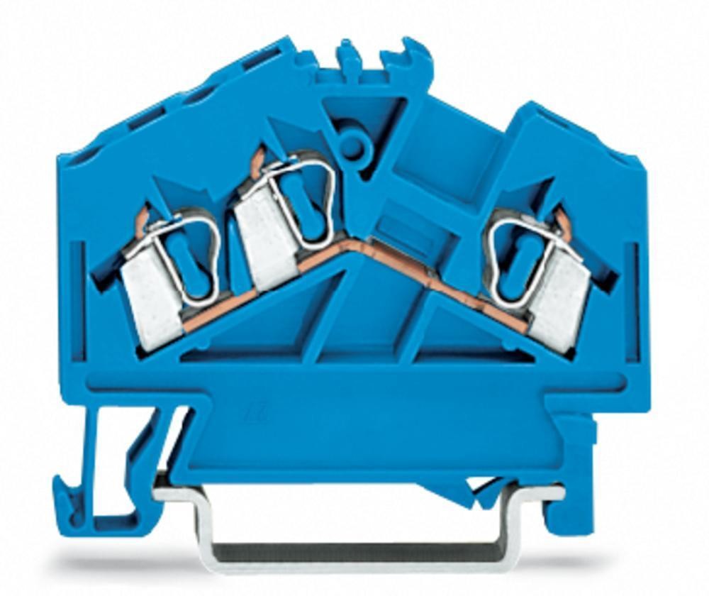 Wago Terminal przepustowy 5 mm Sprężynowe Alokacja N niebieski 280-651 100 szt