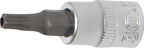 BGS wkładka bit 6,3 MM, 1/4 cala trzpieniowe T z otworem, T25, 2360
