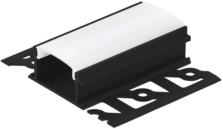 Eglo 99497 - Wpuszczany profil do taśm LED RECESSED 62x14x1000 mm czarny