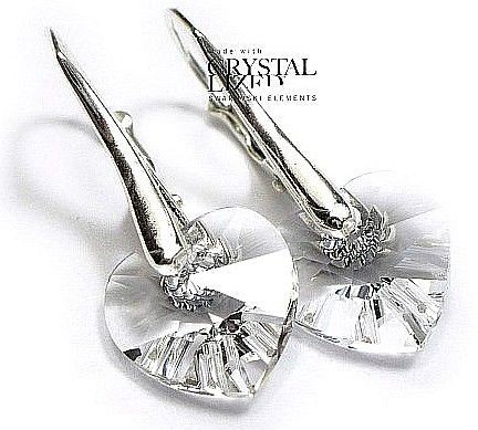 Swarovski piękne kolczyki SREBRO 10 Crystal
