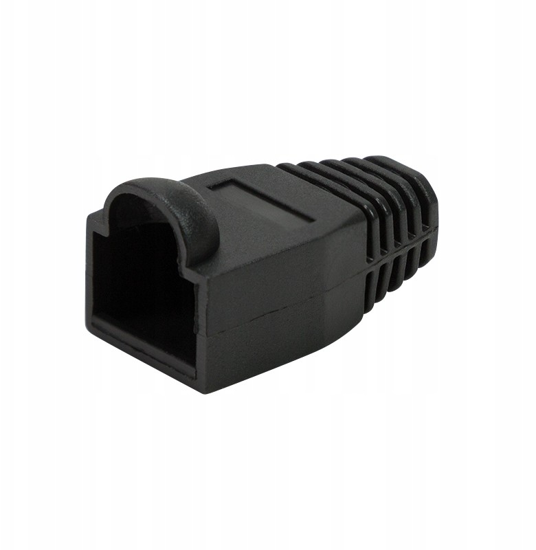 LogiLink osłona wtyku RJ45 czarna - 10 sztuk
