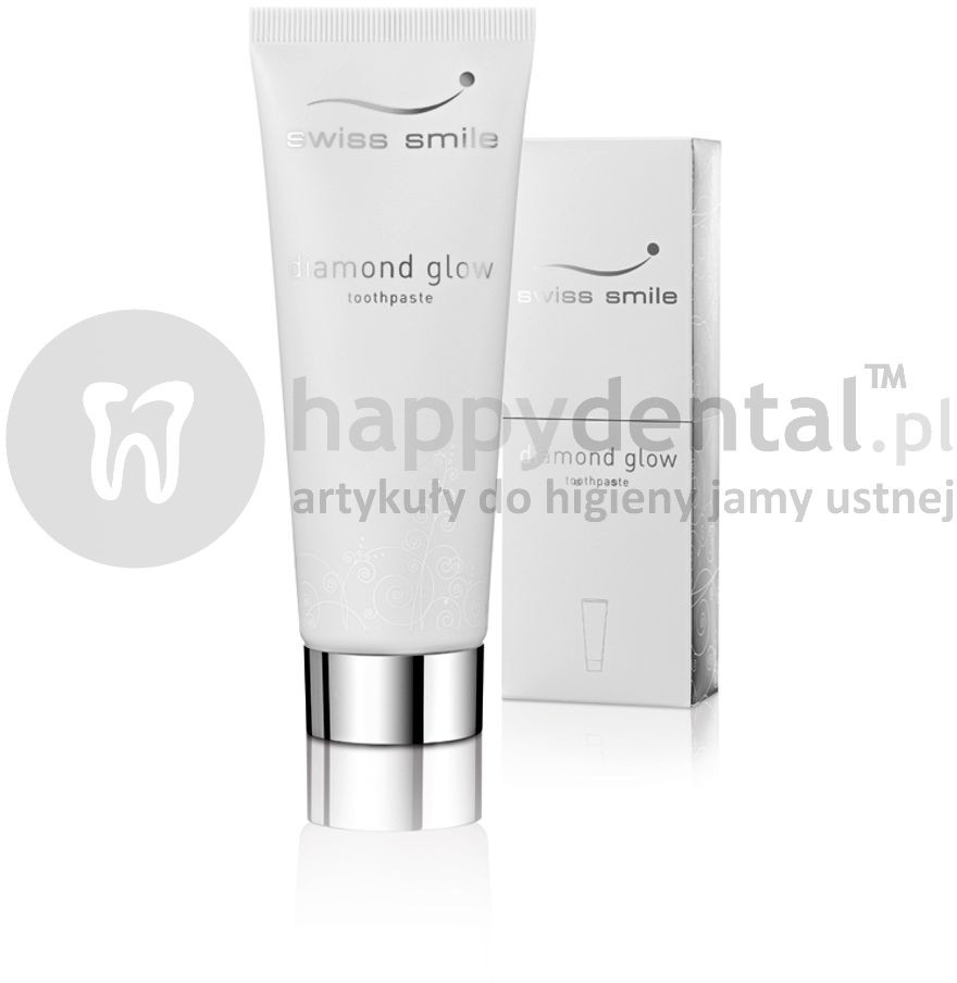 Swiss Smile SWISS SMILE Diamond Glow Toothpaste 75ml (E152) pasta wybielająca z 1 karatowym pyłem diamentowym