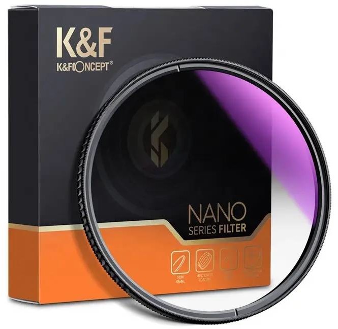 KF Concept Filtr połówkowy szary K&F Concept Nano X GND8 Soft 49mm KF01.1538