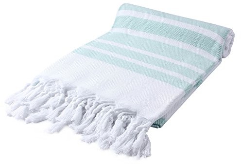 CACALA cacala turecki ręczniki do rąk  tradycyjny produkt Peshtemal Hamamtuch razy wzornictwo do łazienek, na plażę i sauna  100% bawełna, ultra-miękki, szybkoschnący, chłonne PES-BALIKSIRTI-AQUAMARINE