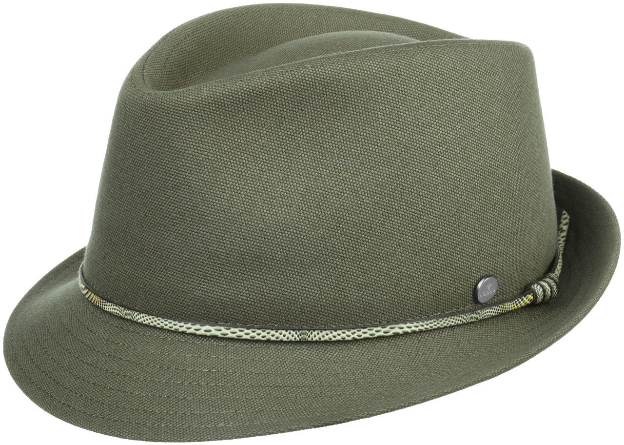 Kapelusz Bawelniany Lanora Trilby by Lierys, oliwkowy, XL (60-61 cm)