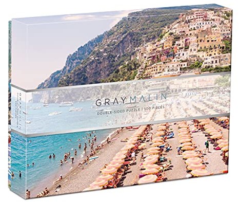 Mudpuppy Galison Galison and Gray Malin Italy Two-Sided Puzzle, 500 Pieces, 24x18 Stunning Photos from the Iconic Italian Riviera Challenging Family Fun, Multicolor 9780735364684