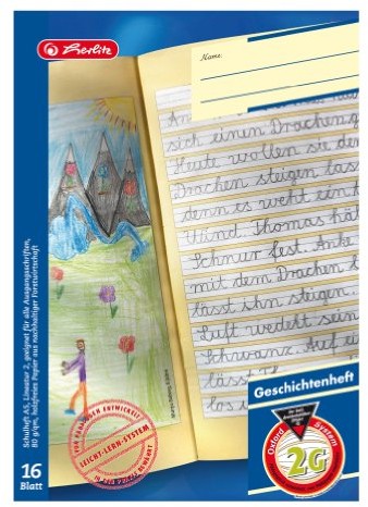 Herlitz 1957760 zeszyt szkolny, DIN A4, liniatura 3/w linie 1957760