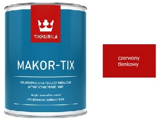 Tikkurila MAKOR TIX- farba do dach$129w, czerwony tlenkowy, 1 l