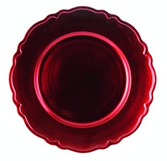 Galileo Casa Talerz 2175975 niewiele miejsca na biurku, melamina, czerwony, 33 x 33 x 2 cm 2175975