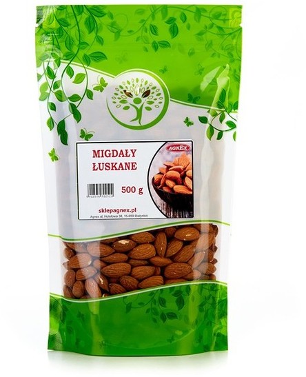 Agnex Agnex migdały kalifornijskie łuskane 500g 2609