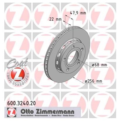 Zimmermann Tarcza hamulcowa 600.3240.20