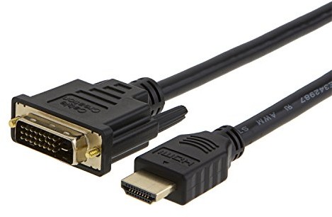 CableCreation Przewód HDMI-na-DVI-kabel, wtyczka cablecreation 6.6 Feet HDMI-DVI (24 + 1) męski pozłacane HDTV-na-DVI-przewód 1080p, obsługa, 3d, 2 m/czarnym CC0303