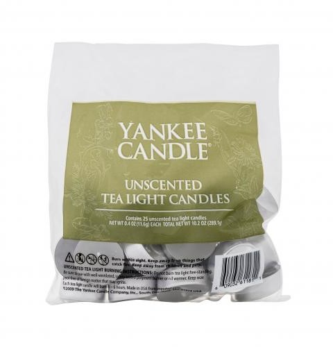 Yankee Candle Tea Light Candles Unscented świeczka zapachowa 290 g unisex